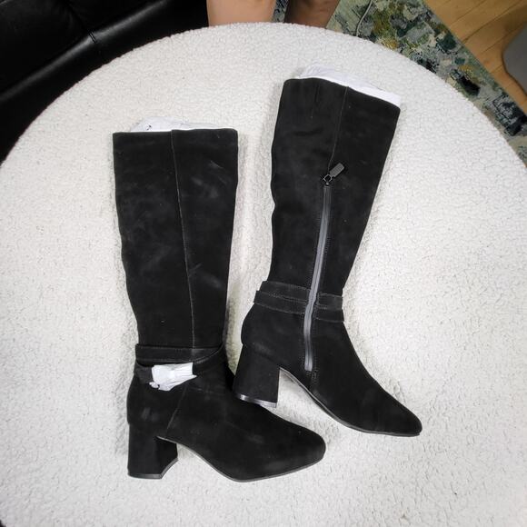 NEW Blondo Ashley Waterproof suede leather Knee High Boot black size 7 - Picture 3 of 5